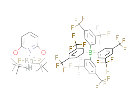 [(2,6-(t-Bu2PO)2C5H3N)Rh(H2)][tetrakis(3,5-bis(trifluoromethyl)phenyl)borate]