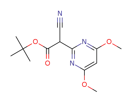tert-butyl 2-cyano-2-(4,6-dimethoxypyrimidin-2-yl)acetate