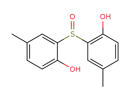 Molecular Structure of 27725-15-1 (Phenol, 2,2'-sulfinylbis[4-methyl-)