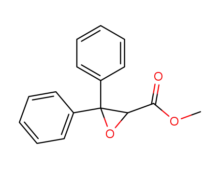 Molecular Structure of 76527-25-8 (3,3-DIPHENYL-OXIRANE-2-CARBOXYLIC ACID METHYL ESTER)