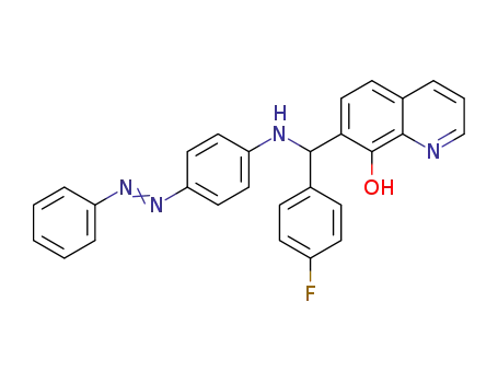 7-{4-fluorophenyl-[4-(phenyldiazenyl)phenylamino]methyl}quinolin-8-ol
