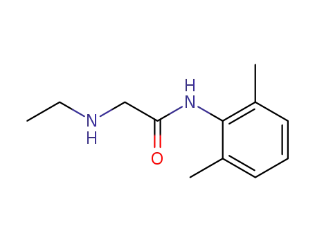 Molecular Structure of 7728-40-7 (MONOETHYLGLYCINEXYLIDIDE)