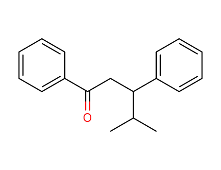 Molecular Structure of 85267-90-9 (1-Pentanone, 4-methyl-1,3-diphenyl-)