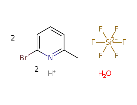 bis[(2-bromo-6-methylpyridinium)hexafluorosilicate] monohydrate