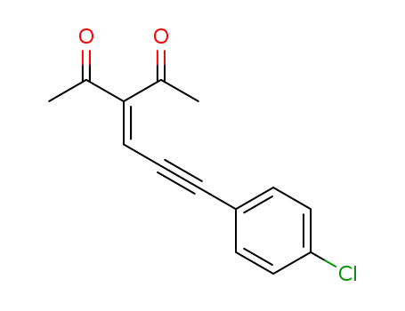 3-(3-(4-chlorophenyl)prop-2-yn-1-ylidene)pentane-2,4-dione