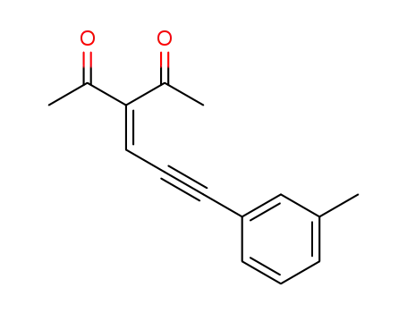 3-(3-(m-tolyl)prop-2-yn-1-ylidene)pentane-2,4-dione