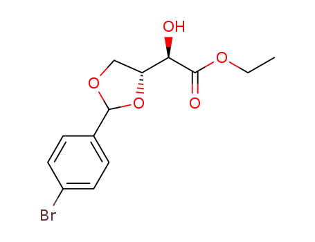 (2R,4'R)-ethyl 2-[2'-(p-bromophenyl)-1',3'-dioxolan-4'-yl]-2-hydroxy ethanoate