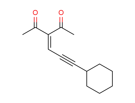 3-(3-cyclohexylprop-2-yn-1-ylidene)pentane-2,4-dione