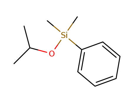 Molecular Structure of 17988-21-5 (Silane, dimethyl(1-methylethoxy)phenyl-)