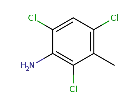 Molecular Structure of 5400-76-0 (2,4,6-trichloro-3-methyl-aniline)