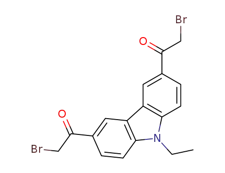 1,1′-(9-ethyl-9H-carbazole-3, 6-diyl)bis(2-bromoethanone)