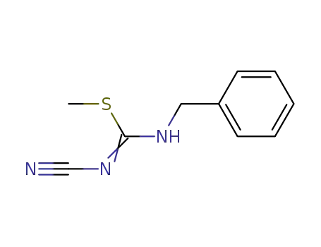 methyl N-benzyl-N′-cyanocarbamimidothioate