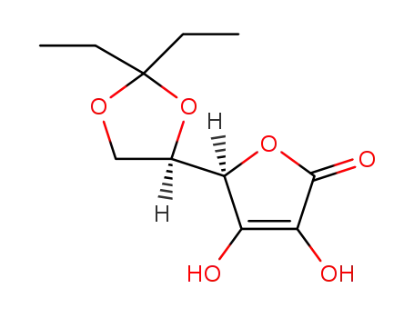(5R)-5-[(4R)-2,2-diethyl-1,3-dioxolan-4-yl]-3,4-dihydroxyfuran-2(5H)-one