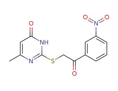 6-methyl-2-((2-(3-nitrophenyl)-2-oxoethyl)thio)pyrimidin-4(3H)-one
