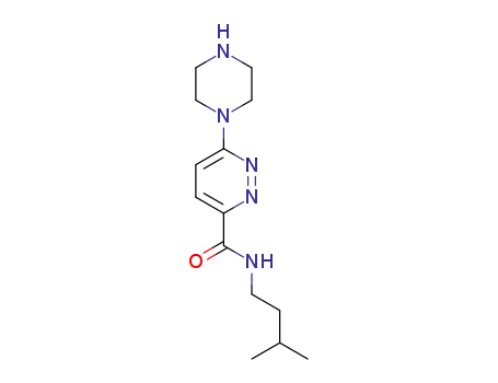 6-piperazin-1-yl-pyridazine-3-carboxylic acid (3-methylbutyl)amide