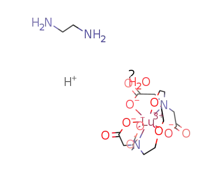 (ethylenediamine*H)[LuIII(ethyleneglycol-bis(2-aminoethylether)-N,N,N',N'-tetraacarboxylate)]*2H2O