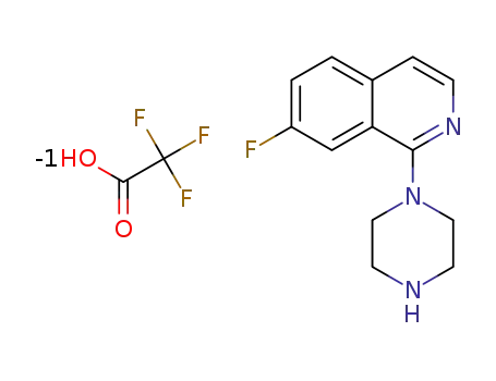 7-fluoro-1-(piperazine-1-yl)isoquinoline trifluoroacetate
