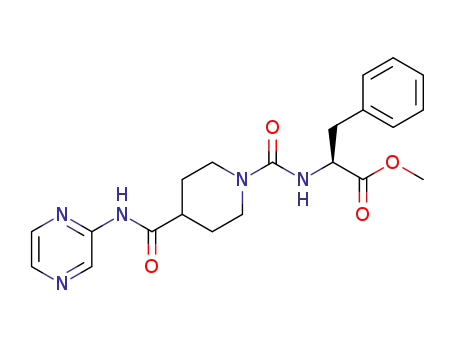 methyl (4-(pyrazin-2-ylcarbamoyl)piperidine-1-carbonyl)-L-phenylalaninate