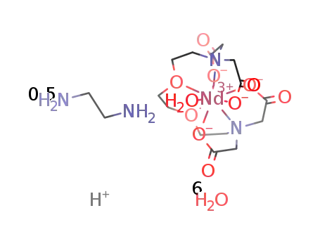 (ethylenediamine-H2)0.5[NdIII(ethyleneglycol-bis-(2-aminoethylether)-N,N,N′,N'-tetraacetate)H2O]2·6H2O