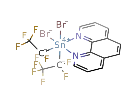 dibromobis(pentafluoroethyl)-1,10-phenanthrolinetin(IV)