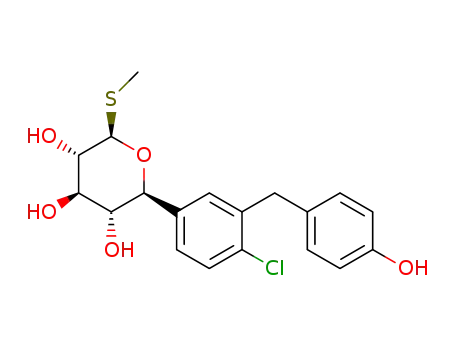 (2S,3R,4R,5S,6R)-2-[4-chloro-3-[(4-hydroxyphenyl)methyl]phenyl]-6-methylthiotetrahydropyran-3,4,5-triol