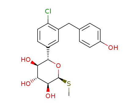 (2S,3R,4R,5S,6S)-2-[4-chloro-3-[(4-hydroxyphenyl)methyl]phenyl]-6-methylthiotetrahydropyran-3,4,5-triol
