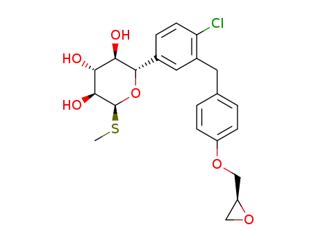 (2S,3R,4R,5S,6S)-2-[4-chloro-3-[[4-[[(2S)-oxiran-2-yl]methoxy]phenyl]methyl]phenyl]-6-methylthiotetrahydropyran-3,4,5-triol