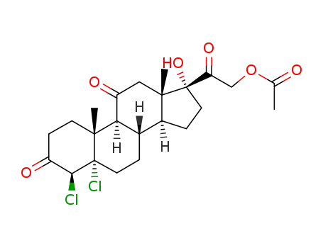 21-acetoxy-4β,5-dichloro-17-hydroxy-5α-pregnane-3,11,20-trione