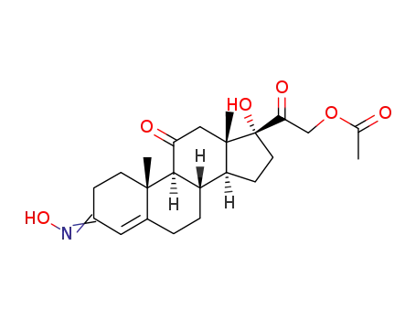 21-acetoxy-17-hydroxy-pregn-4-ene-3,11,20-trione-3-oxime
