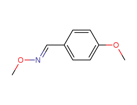 Molecular Structure of 70286-37-2 (Benzaldehyde, 4-methoxy-, O-methyloxime, (E)-)
