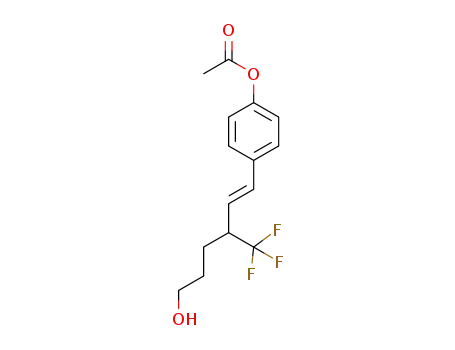(E)-4-(6-hydroxy-3-(trifluoromethyl)hex-1-en-1-yl)phenyl acetate
