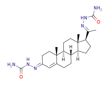 (E)-2-(1-((8S,9S,10R,13S,14S,17S,E)-3-(2-carbamoylhydrazono)-10,13-dimethyl-2,3,6,7,8,9,10,11,12,13,14,15,16,17-tetradecahydro-1H-cylopenta[a]phenanthren-17-yl)ethylidene)hydrazinecarboxamide