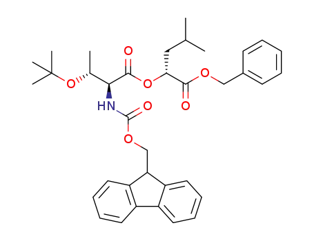 benzyl (R)-2-((N-(((9H-fluoren-9-yl)methoxy)carbonyl)-O-(tert-butyl)-L-threonyl)oxy)-4-methylpentanoate