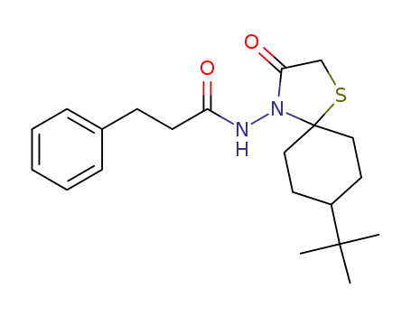 N‐(8‐tert‐butyl‐3‐oxo‐1‐thia‐4‐azaspiro[4.5]decan‐4‐yl)‐3‐phenylpropanamide