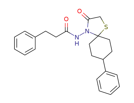 N‐(8‐phenyl‐3‐oxo‐1‐thia‐4‐azaspiro[4.5]decan‐4‐yl)‐3‐phenylpropanamide