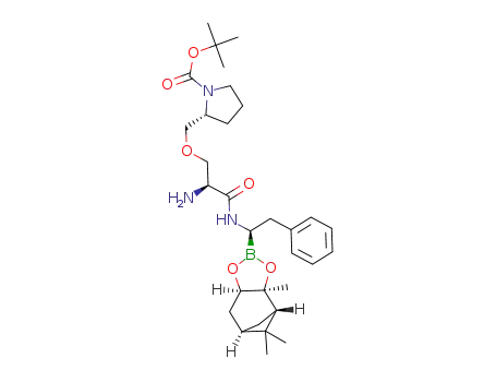 tert-butyl (2R)-2-[[(2S)-2-amino-2-[[(1R)-2-phenyl-1-[(1S,2S,6R,8R)-2,9,9-trimethyl-3,5-dioxa-4-boratricyclo[6.1.1.0^[2,6]]decan-4-yl]ethyl]carbamoyl]ethoxy]methyl]pyrrolidine-1-carboxylate