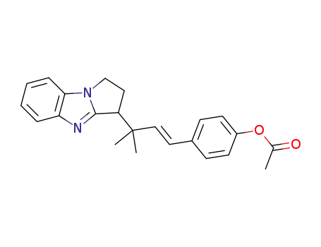 (E)-4-(3-(2,3-dihydro-1H-benzo[d]pyrrolo[1,2-a]imidazol-3-yl)-3-methylbut-1-en-1-yl)phenyl acetate