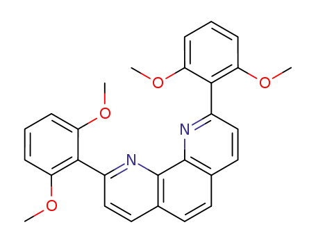 Molecular Structure of 124318-69-0 (1,10-Phenanthroline, 2,9-bis(2,6-dimethoxyphenyl)-)