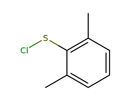 Molecular Structure of 129225-67-8 (Benzenesulfenyl chloride, 2,6-dimethyl-)