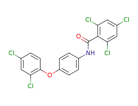 2,4,6-trichloro-N-(4-(2,4-dichlorophenoxy)phenyl)benzamide