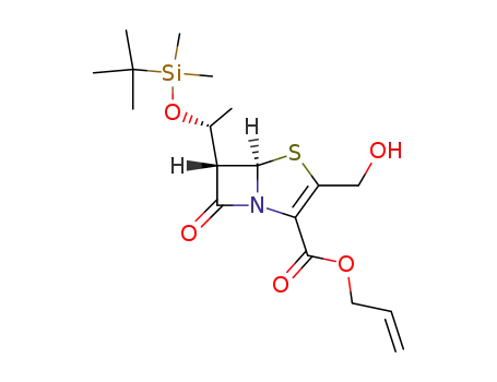 <4S,5R,6S(R)>-3-(hydroxymethyl)-6-<1-<(tert-butyldimethylsilyl)oxy>ethyl>-7-oxo-4-thia-1-azabicyclo<3.2.0>hept-2-enecarboxylic acid 2-allyl ester