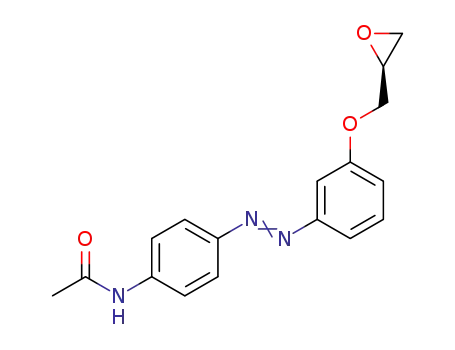 (S)-N-(4-((3-(oxiran-2-ylmethoxy)phenyl)diazenyl)phenyl)acetamide