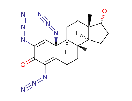 (8S,9S,13S,14S,17R)-2,4,10-triazido-17-hydroxy-13-methyl-6,7,8,9,10,11,12,13,14,15,16,17-dodecahydro3H-cyclopenta[a]phenanthren-3-one