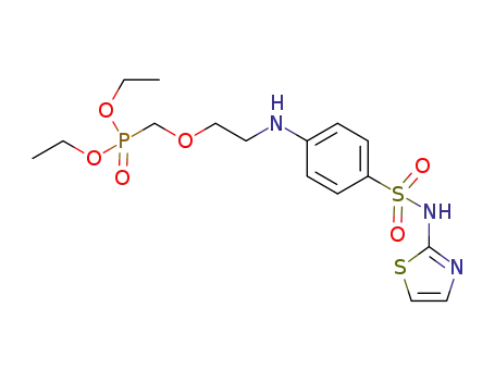 diethyl (2-(4-(N-thiazol-2-ylsulfamoyl)phenylamino)ethoxy)methylphosphonate