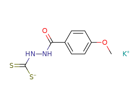 Molecular Structure of 85103-41-9 (Benzoic acid, 4-methoxy-, 2-(dithiocarboxy)hydrazide, monopotassium
salt)