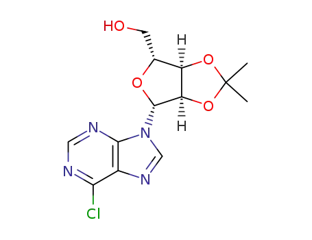 Molecular Structure of 39824-26-5 (6-Chloro-9-beta-D-(2,3-isopropylidene)ribofuranosylpurine)