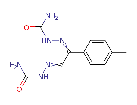Molecular Structure of 60832-16-8 (Hydrazinecarboxamide,
2,2'-[1-(4-methylphenyl)-1,2-ethanediylidene]bis-)