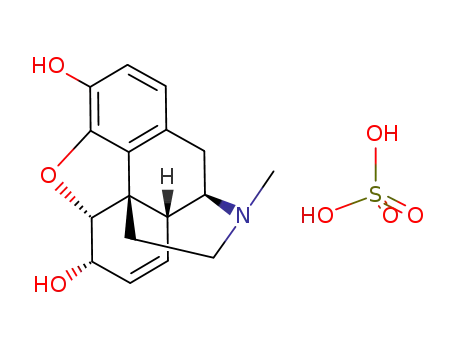 Molecular Structure of 64-31-3 (MORPHINE SULFATE NARCOTIC ANALGESIC)