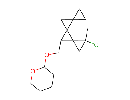 1-Chloro-1-methyl-9-<(tetrahydropyran-2-yloxy)methyl>trispiro<2.0.0.2.1.1>nonane