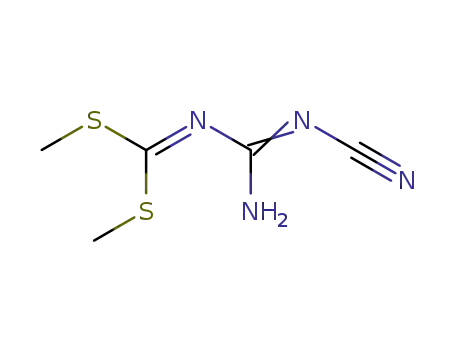 Cyanoguanyl-imido-dithiokohlensaeuredimethylester